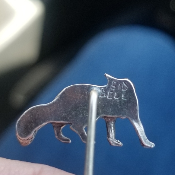 Vintage Sid Bell Sterling Fox Stick Pin - Picture 4 of 5